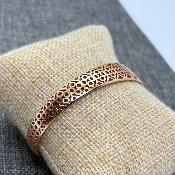 Kendra Scott Rose Gold Plated Uma Filigree Cuff Bracelet - Picture 7 of 7